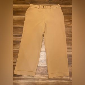 NWT C BY 1 PULL ON WIDE LEG DRESS PANT SIZE XL IN CAMEL
